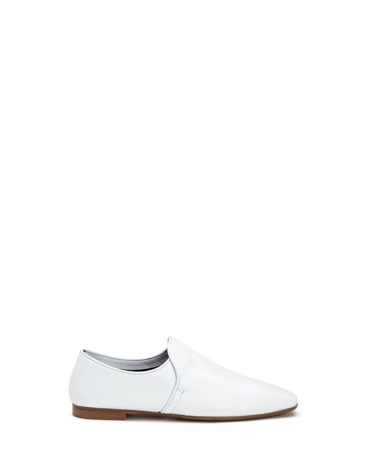 Aquatalia Leather Women's Revy Weatherproof Loafers in White - Lyst