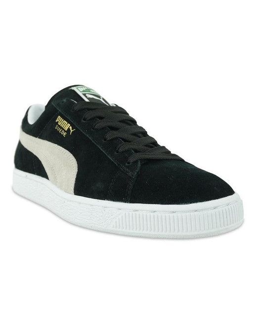 PUMA Suede Classic Trainers Black White for Men | Lyst
