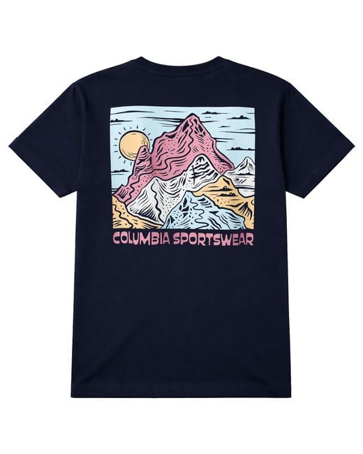 Columbia Blue Csc Back Logo T-Shirt for men