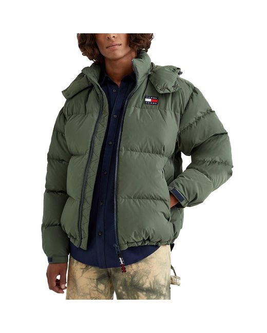Tommy Hilfiger Tommy Jeans Alaska Puffer Jacket in Green for Men | Lyst
