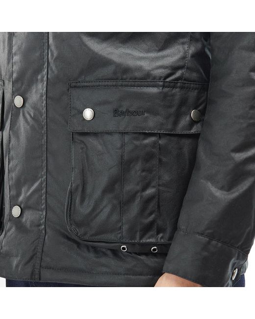 Barbour Tourer Duke Wax Jacket in Black for Men | Lyst