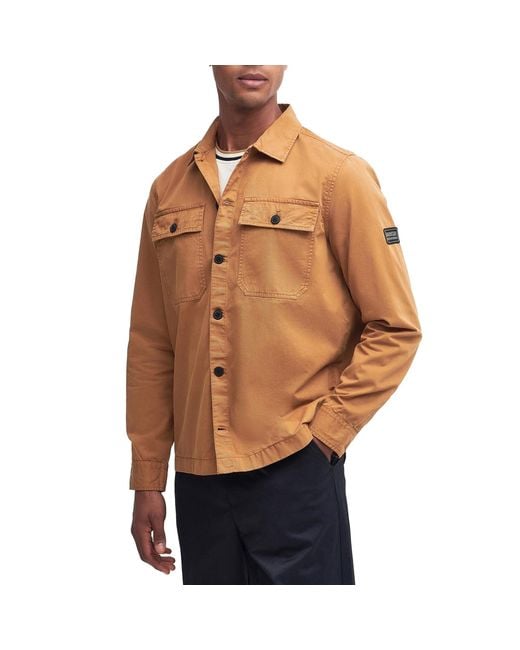 Barbour Brown Adey Overshirt for men