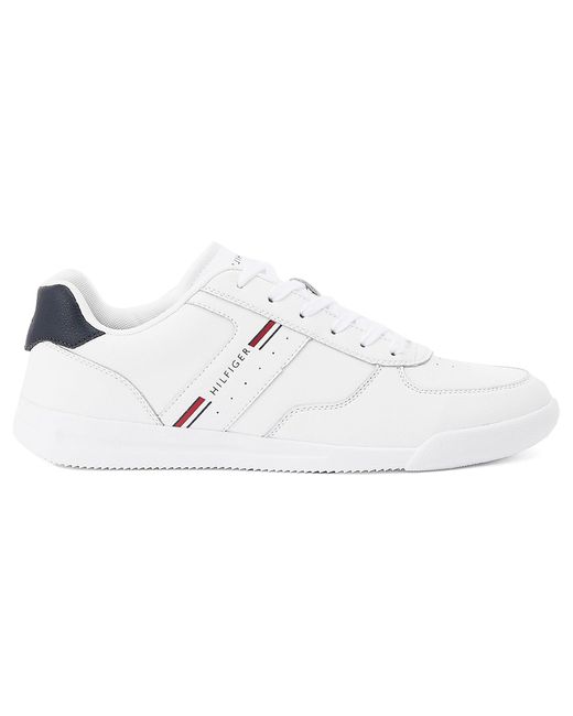 Tommy Hilfiger Lightweight Cupsole Leather Trainers in White for Men | Lyst