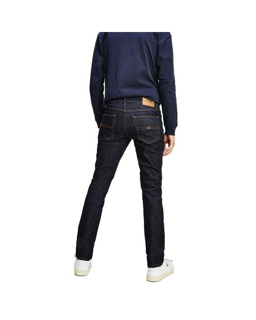 smart casual style Tommy Hilfiger Jeans Men's Scanton Slim Jeans Rinse Comfort