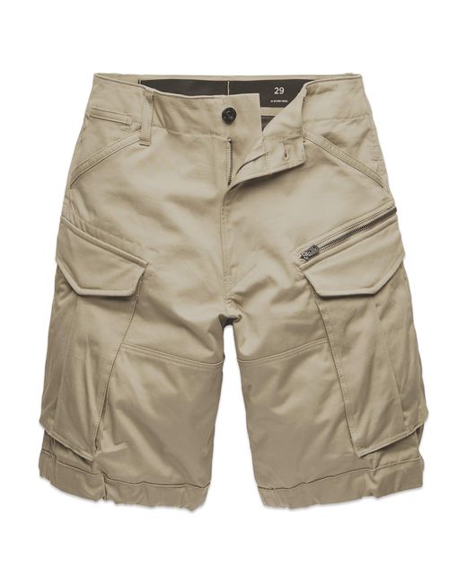 G-Star RAW Rovic Zip Relaxed Cargo Shorts Dune in Natural for Men | Lyst