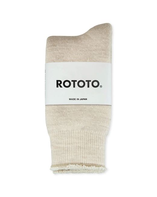 Men's Natural Double Face Merino Wool Crew Socks
