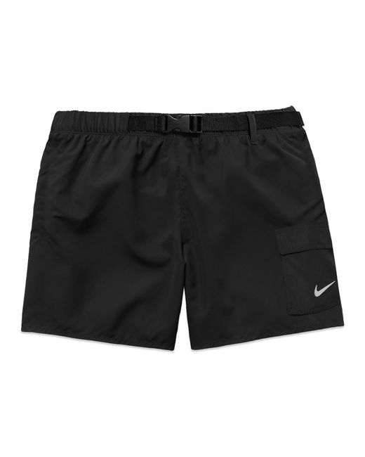 white nike swim shorts