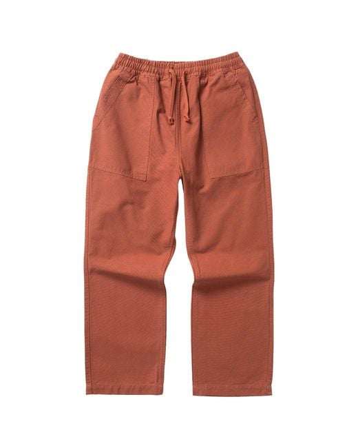 Service Works Red Canvas Chef Pant for men