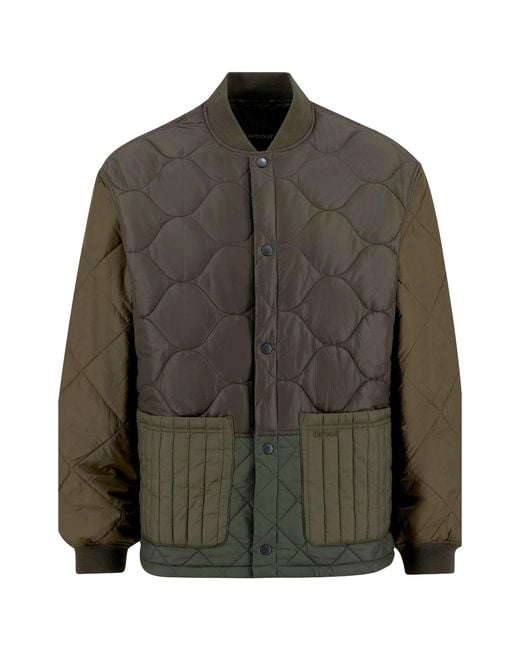Barbour Green Heritage+ Cording Quilted Jacket for men