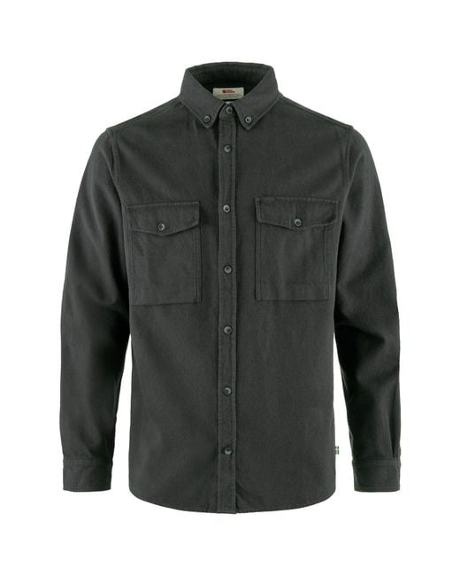 Fjallraven Green Fjällräven Övik Twill Shirt for men