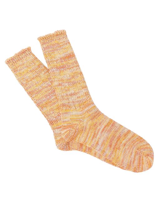 Men's Natural 5 Colour Mix Crew Socks