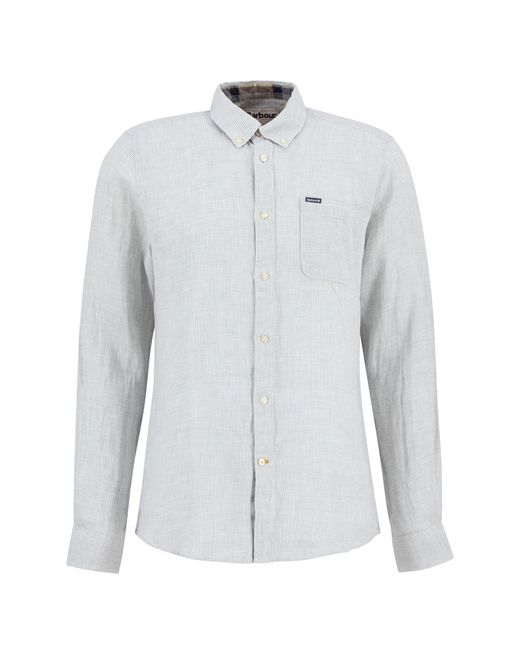 Barbour Blue Linton Tailored Shirt for men