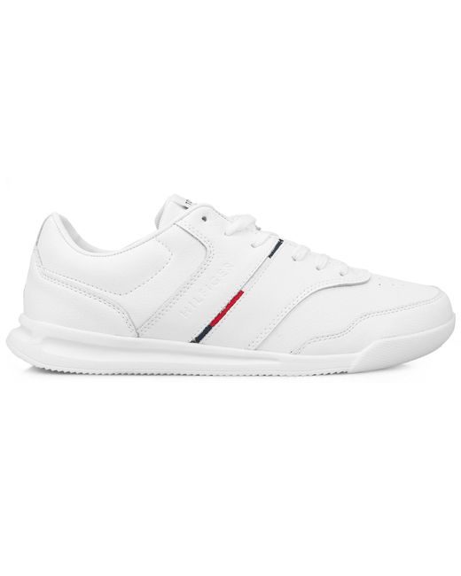 Tommy Hilfiger Lightweight Leather Stripe Trainers White for Men - Save 34%  | Lyst