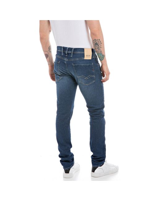 Replay Hyperflex Re Anbass Slim Tapered Jeans in Blue for Men | Lyst