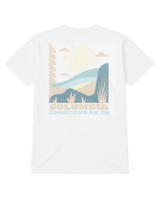 Columbia Blue Csc Back Logo T-Shirt for men