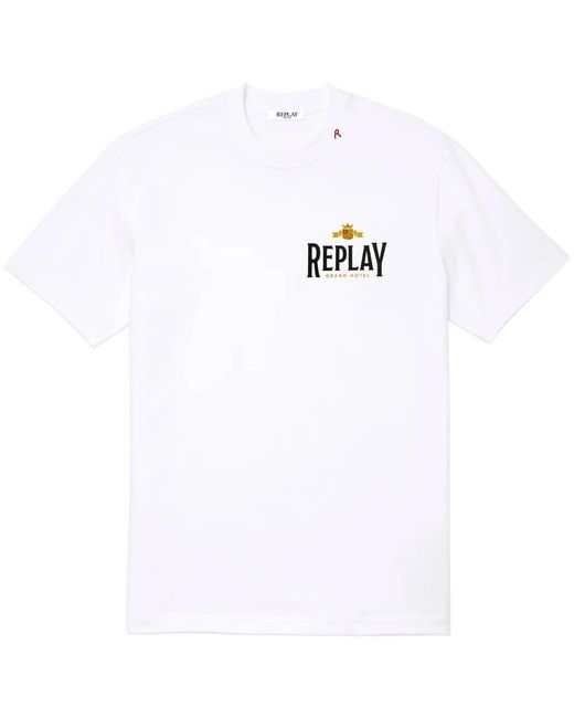 Replay White Vintage T-Shirt for men