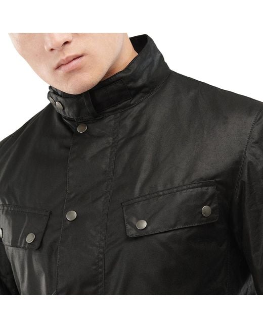 Barbour duke wax clearance jacket black