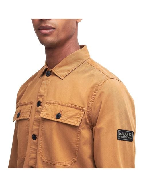 Barbour Brown Adey Overshirt for men