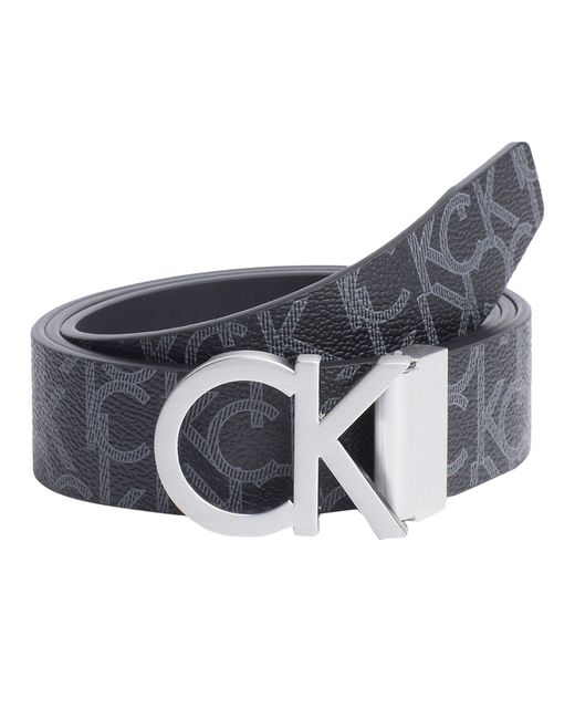 Calvin Klein Reversible Monogram Belt Black for Men - Save 23% - Lyst