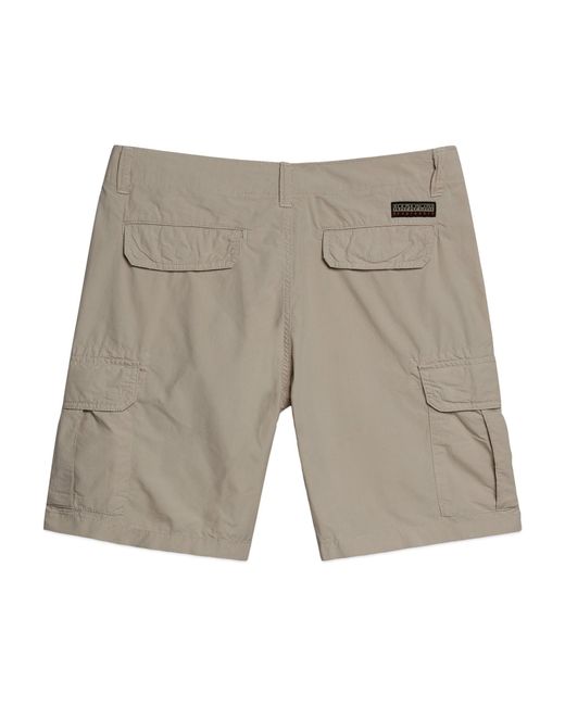 Napapijri Noto 5 Cargo Shorts in Gray for Men | Lyst