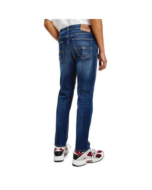 Tommy Hilfiger Ryan Regular Straight Jeans Aspen Dark Blue Stretch for Men  | Lyst