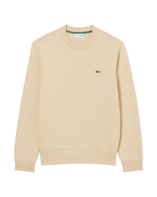 Lacoste Natural Sh9608 Crew Sweat for men