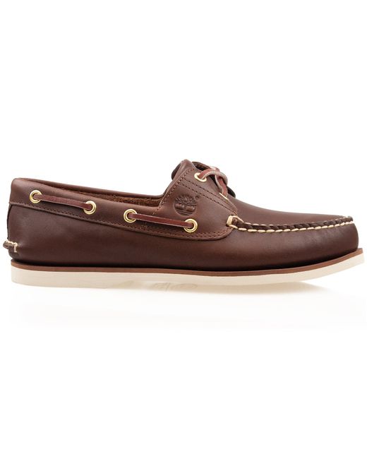 Timberland Leather Classic Boat Shoe in Brown for Men | Lyst UK