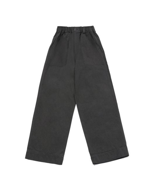 KAPPY DESIGN Gray One Tuck Wide Fatigue Pants for men