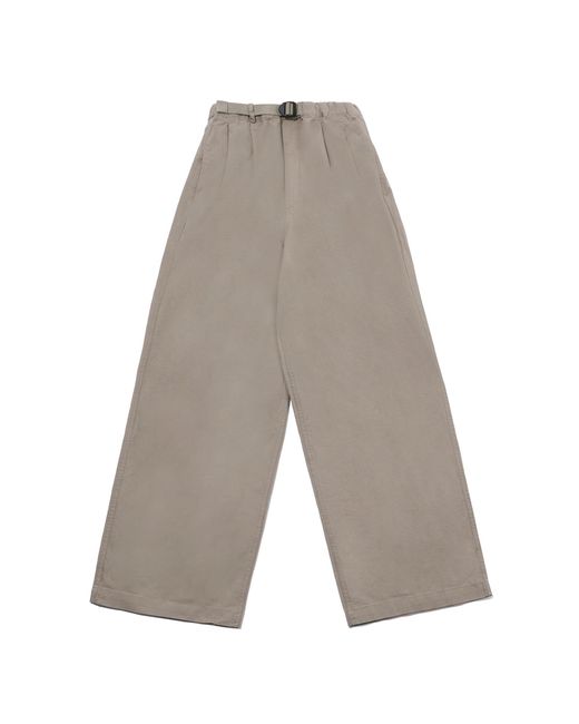 KAPPY DESIGN Gray Two Tuck Wide Pants for men