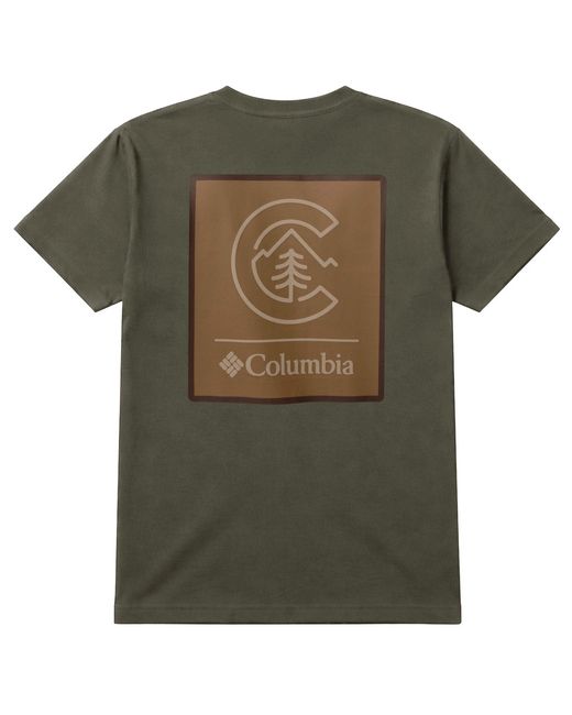 Columbia Green Csc Back Logo T-Shirt for men