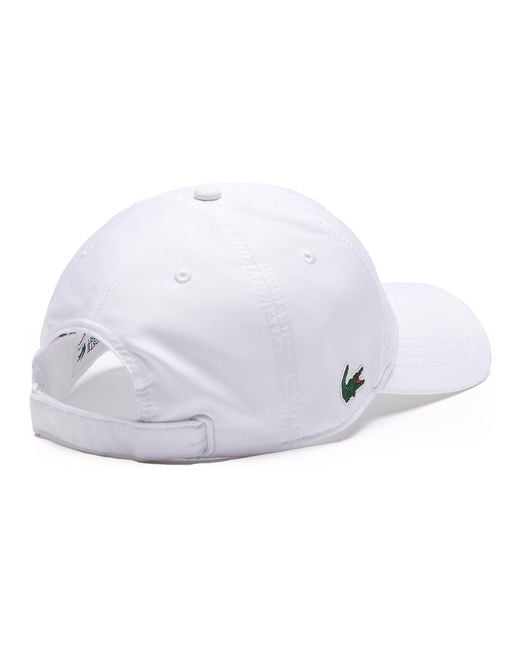 Lacoste Synthetic Sport Lightweight Cap Rk 2662 White for Men | Lyst