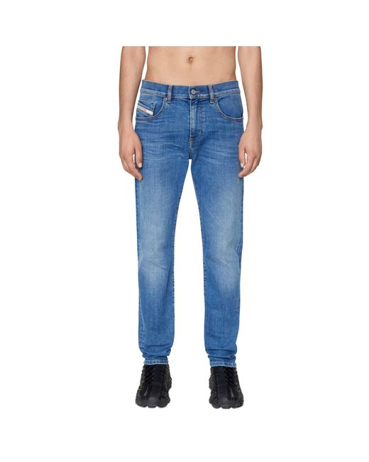 DIESEL D-strukt 09d47 Slim Fit Jeans in Blue for Men | Lyst