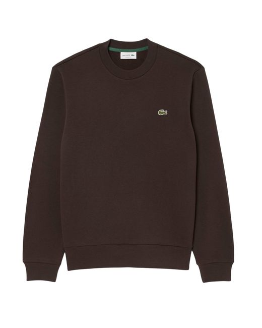 Lacoste Brown Sh9608 Crew Sweat for men