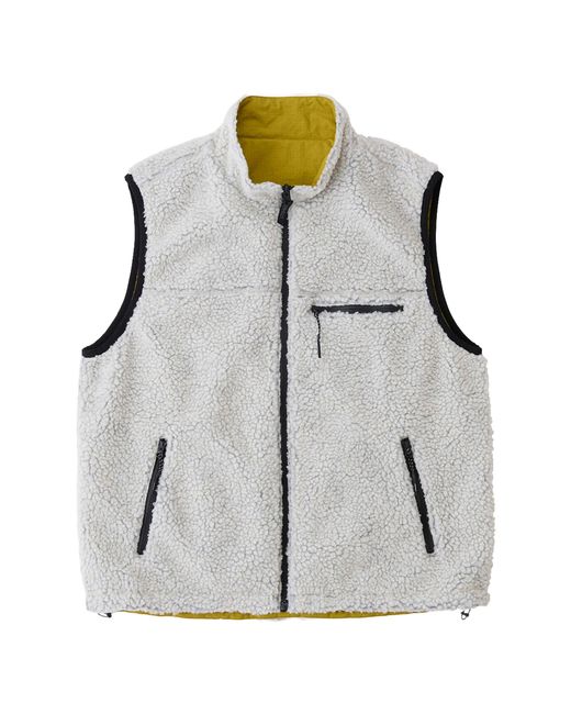 Men's Grey Reversible Sherpa Vest