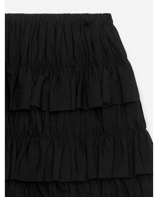 ARKET White Frill Mini Skirt