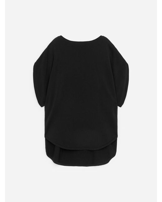 ARKET Black Fine-Knit Sculptural Top