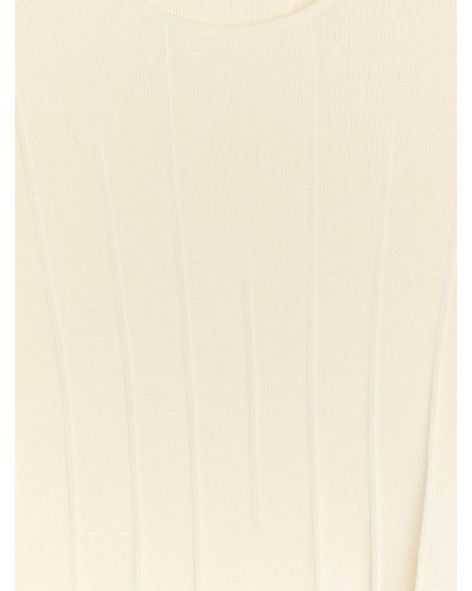 ARKET Natural Rib-Knitted Top