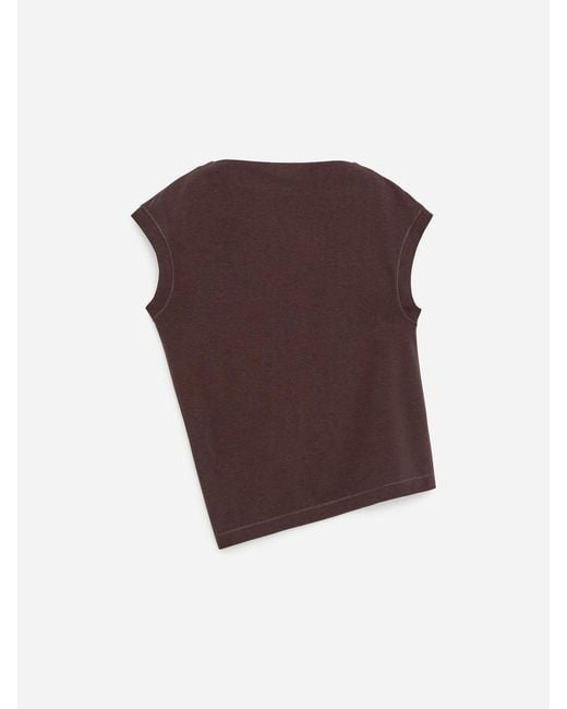 ARKET Purple Twisted Top