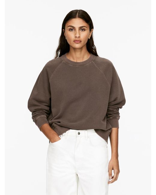 ARKET Brown Terry Sweatshirt