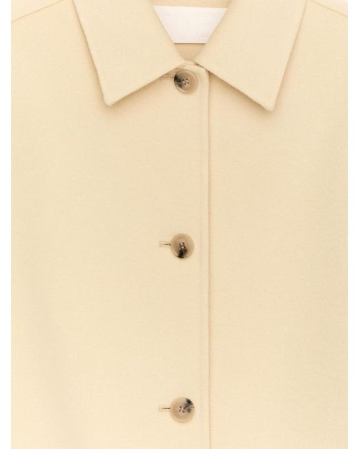 ARKET White Doublé Wool-Blend Overshirt