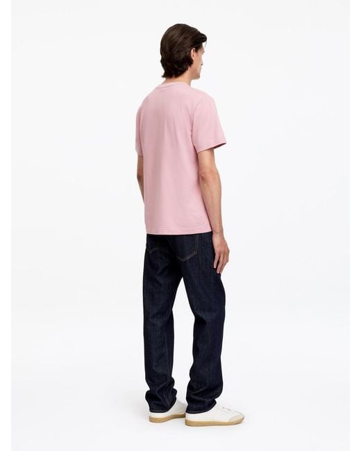 ARKET Pink 220 Gsm Relaxed T-Shirt for men