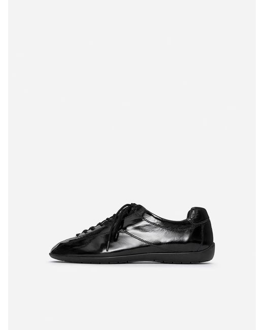 ARKET Black Leather Trainers