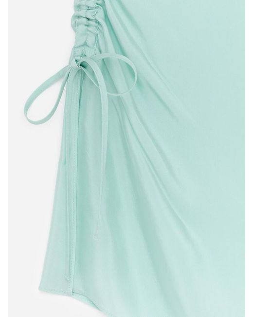 ARKET Blue Drawstring Top