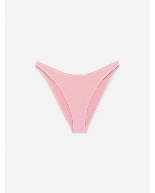 ARKET Pink Crinkle Bikini Top
