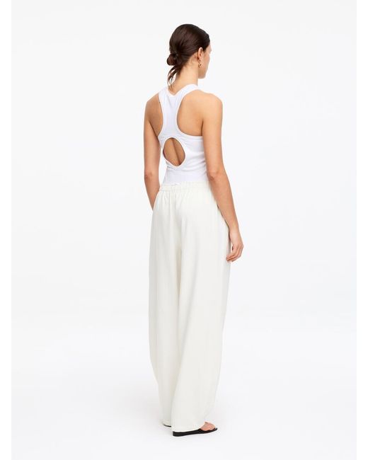 ARKET White Pull-On Denim Trousers