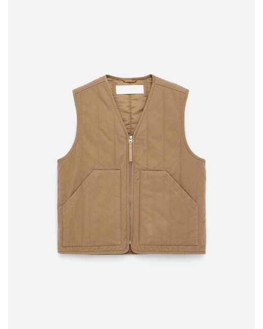 ARKET Natural Quilted Workwear Vest for men