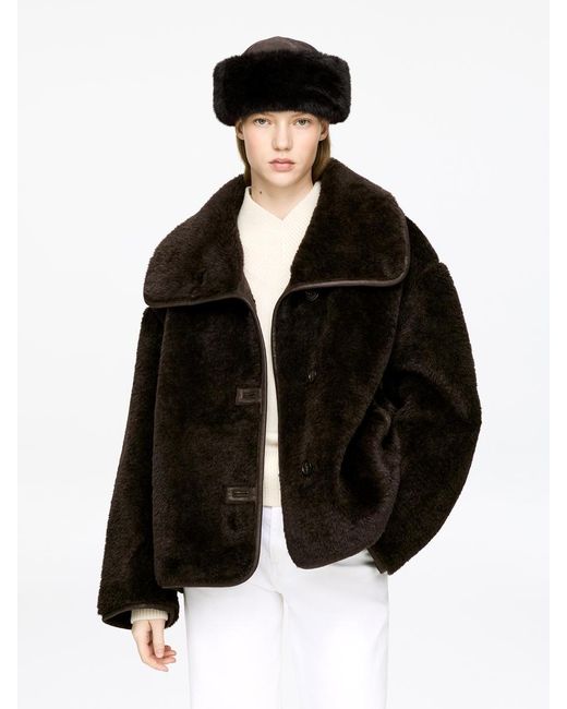 ARKET Black Suede Hat