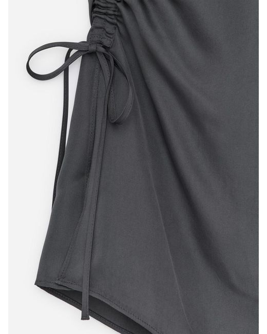ARKET Gray Drawstring Top