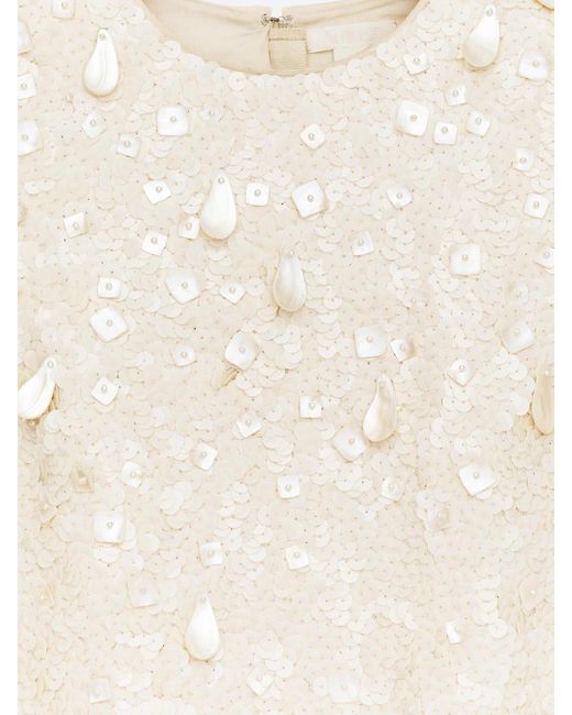 ARKET White Sequin Mini Dress