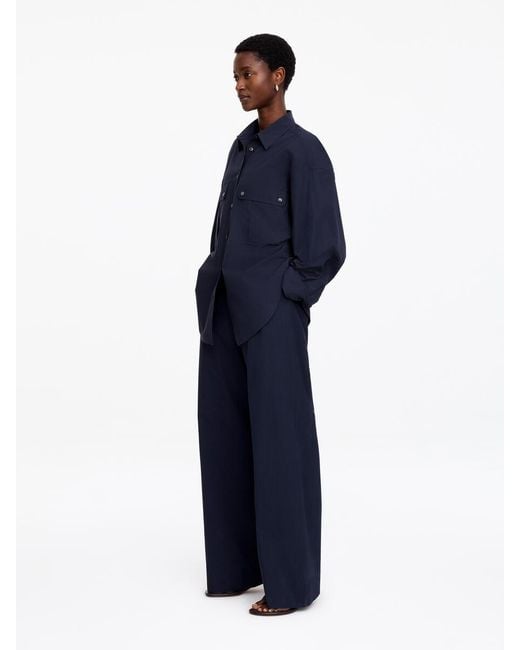 ARKET Blue Utility Cotton Shirt